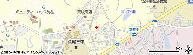 熊本県荒尾市本井手672周辺の地図