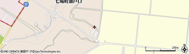 熊本県菊池市七城町瀬戸口周辺の地図