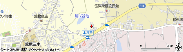 熊本県荒尾市本井手659周辺の地図