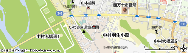 高知県四万十市中村弥生町周辺の地図
