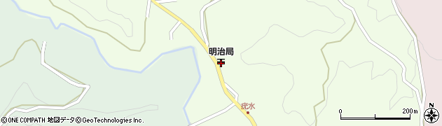 竹田明治郵便局周辺の地図