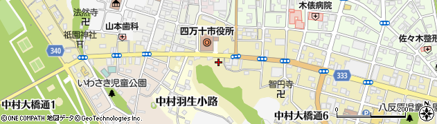 高知県四万十市中村大橋通周辺の地図
