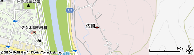 高知県四万十市佐岡周辺の地図