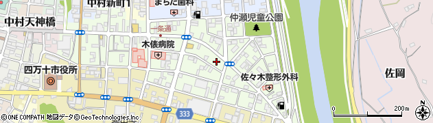 高知県四万十市中村一条通周辺の地図