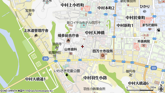 〒787-0031 高知県四万十市中村東下町の地図