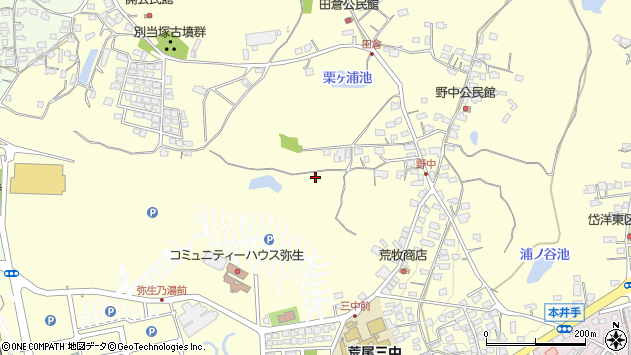 〒864-0012 熊本県荒尾市本井手の地図