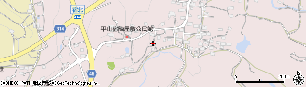 熊本県荒尾市平山1637周辺の地図