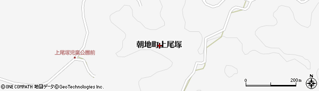 大分県豊後大野市朝地町上尾塚周辺の地図