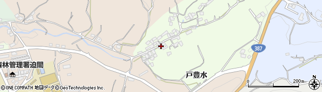 熊本県菊池市戸豊水496周辺の地図
