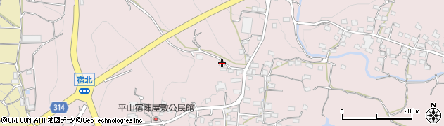 熊本県荒尾市平山1672周辺の地図
