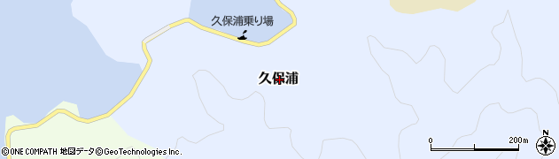 大分県佐伯市久保浦周辺の地図
