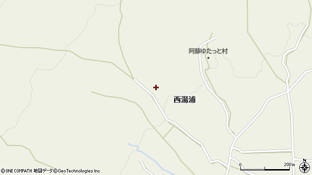 〒869-2304 熊本県阿蘇市西湯浦の地図