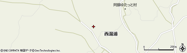 熊本県阿蘇市西湯浦周辺の地図