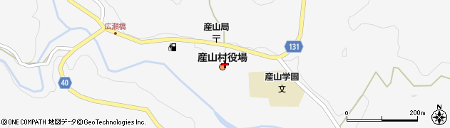 産山村役場　教育委員会周辺の地図