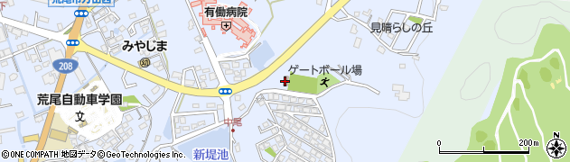 万田中区公民館周辺の地図