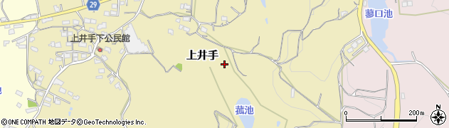 熊本県荒尾市上井手周辺の地図