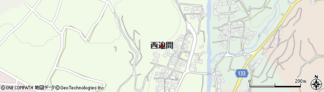 熊本県菊池市西迫間周辺の地図