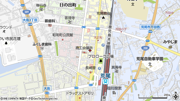 〒864-0054 熊本県荒尾市大正町の地図