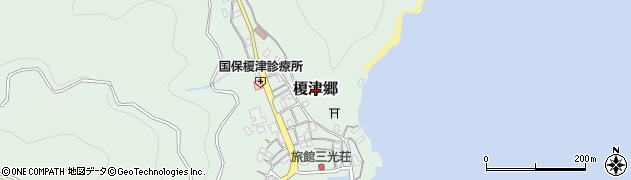長崎県新上五島町（南松浦郡）榎津郷周辺の地図