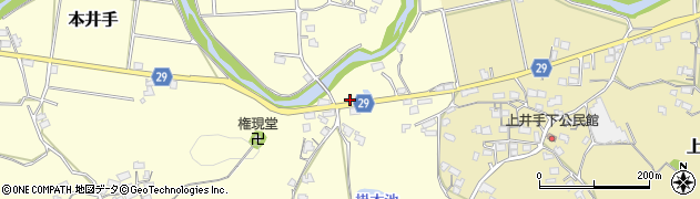 熊本県荒尾市本井手504周辺の地図