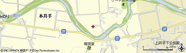 熊本県荒尾市本井手419周辺の地図
