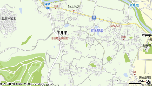 〒864-0011 熊本県荒尾市下井手の地図