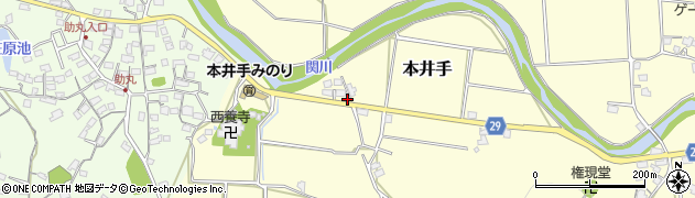 熊本県荒尾市本井手1150周辺の地図