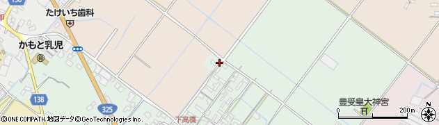 熊本県山鹿市鹿本町下高橋周辺の地図