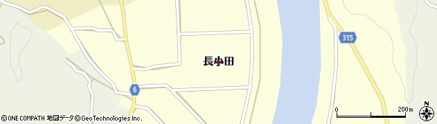 熊本県和水町（玉名郡）長小田周辺の地図