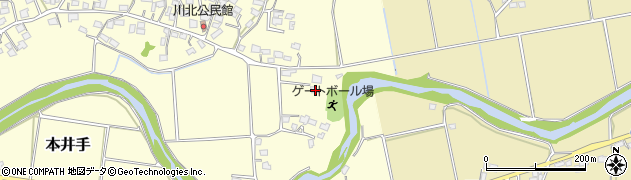 熊本県荒尾市本井手454周辺の地図