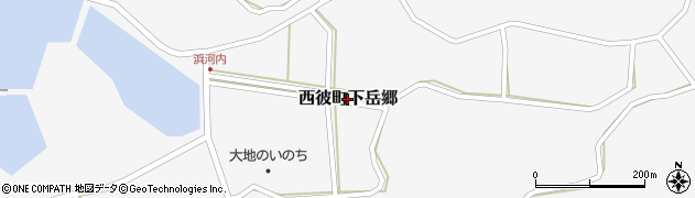 長崎県西海市西彼町下岳郷周辺の地図