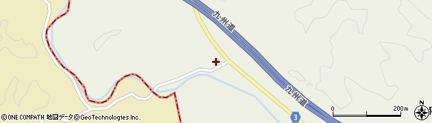 九州自然歩道周辺の地図