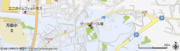 万田東区公民館周辺の地図