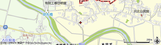 熊本県荒尾市本井手294周辺の地図