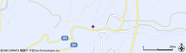 熊本県菊池市日生野周辺の地図