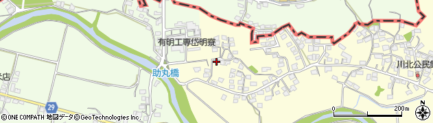 熊本県荒尾市本井手234周辺の地図
