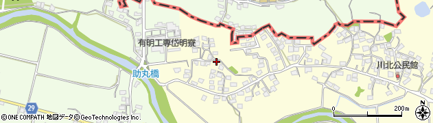 熊本県荒尾市本井手239周辺の地図