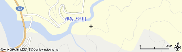 伊佐ノ浦川周辺の地図