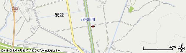八宗田川周辺の地図