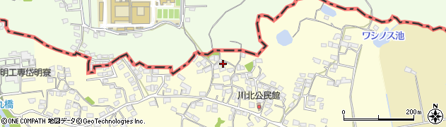 熊本県荒尾市本井手165周辺の地図