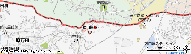 熊本県荒尾市原万田465周辺の地図
