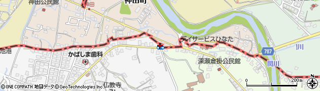 熊本県荒尾市原万田4周辺の地図