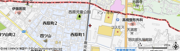 熊本県荒尾市原万田881周辺の地図