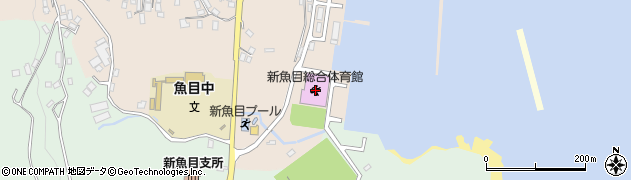 新上五島町新魚目総合体育館周辺の地図