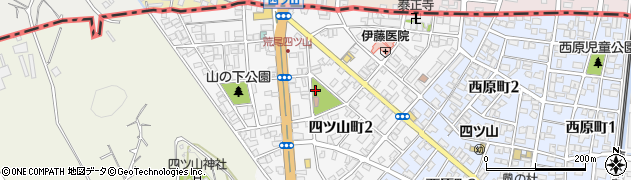 熊本県荒尾市四ツ山町周辺の地図
