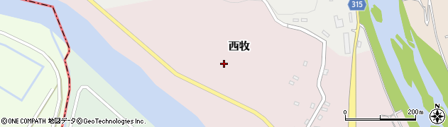 熊本県山鹿市西牧290周辺の地図