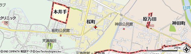 福岡県大牟田市桜町147周辺の地図