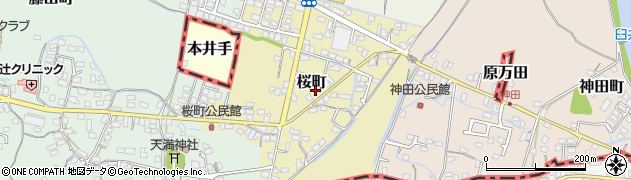 福岡県大牟田市桜町144周辺の地図
