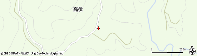 大分県竹田市高伏743周辺の地図
