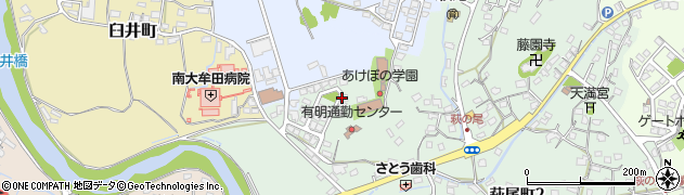 萩尾町1丁目公園周辺の地図